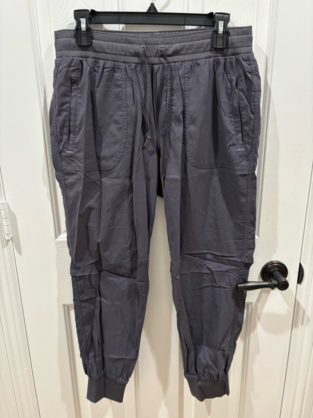 L.L. Bean Women's Drawstring Joggers in Slate Gray